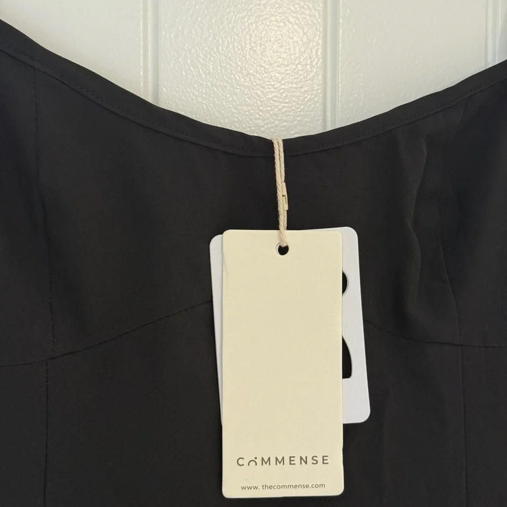 Commense Black Dress with White Accents - Picture 5 of 5